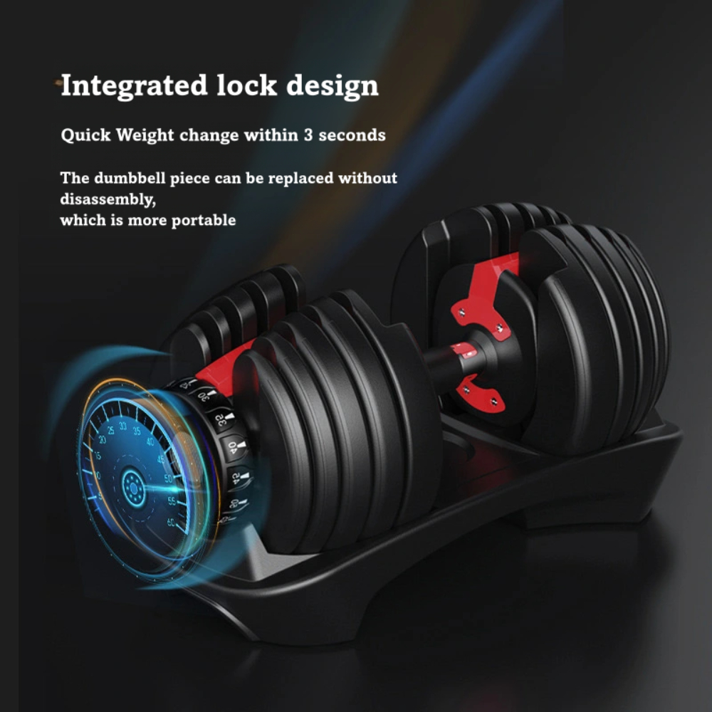 مجموعة دمبلز تجارية قابلة للتع - مراجعة Adjustable Dumbbell Pair 40Kg وسعره