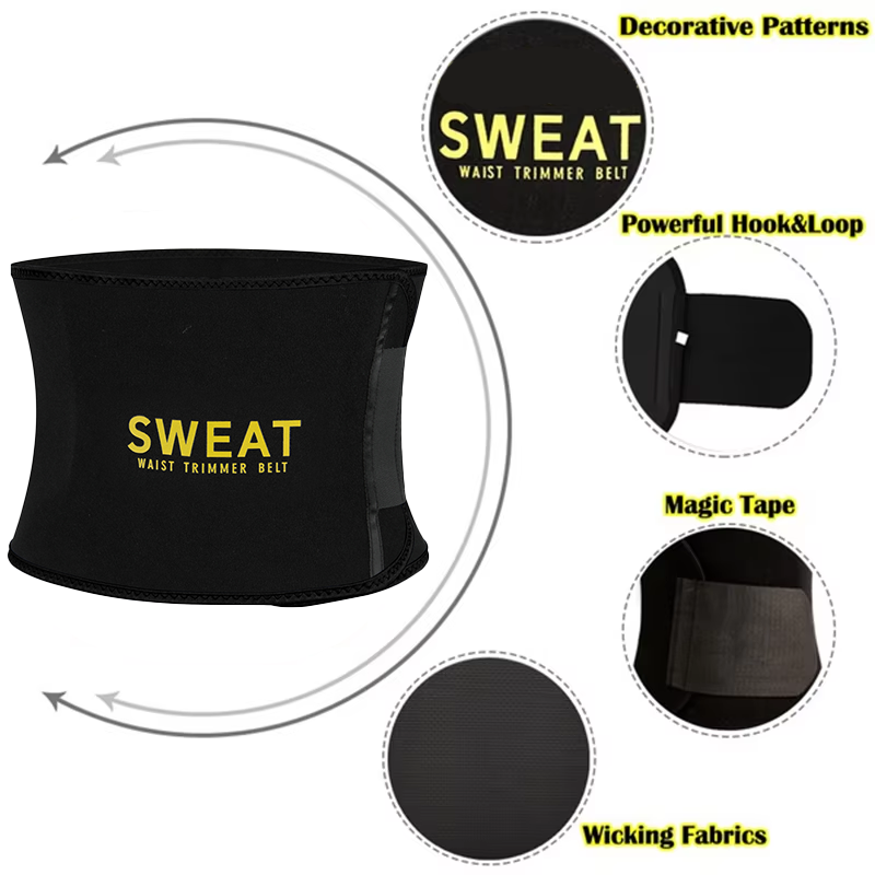 قطعتان من حزام تنحيف الخصر للن - مراجعة Sweat Waist Trainer Belt Neoprene وسعره