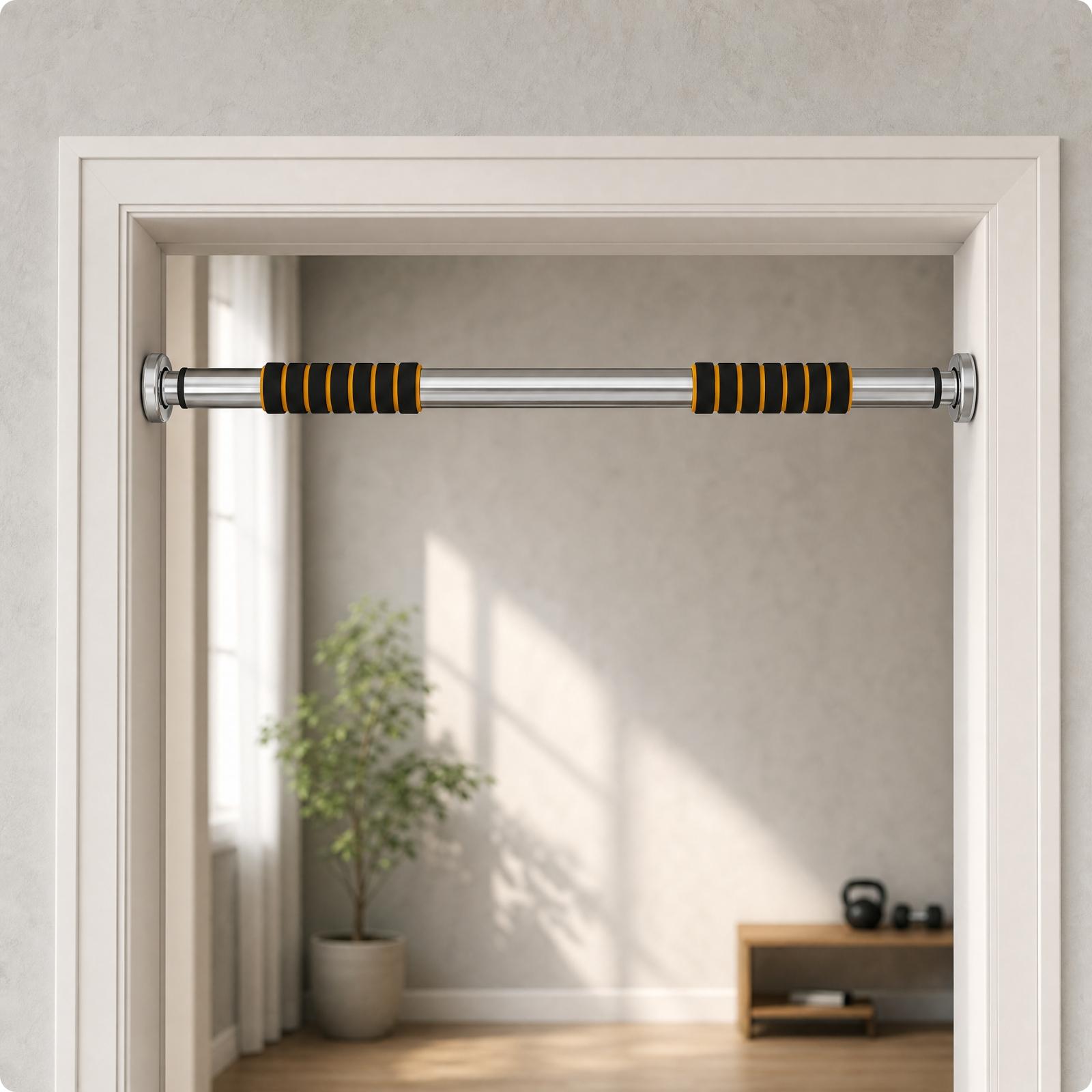 قضيب سحب محمول لتركيبه على إطا - مراجعة Door Pull Up Bar No Screw وسعره