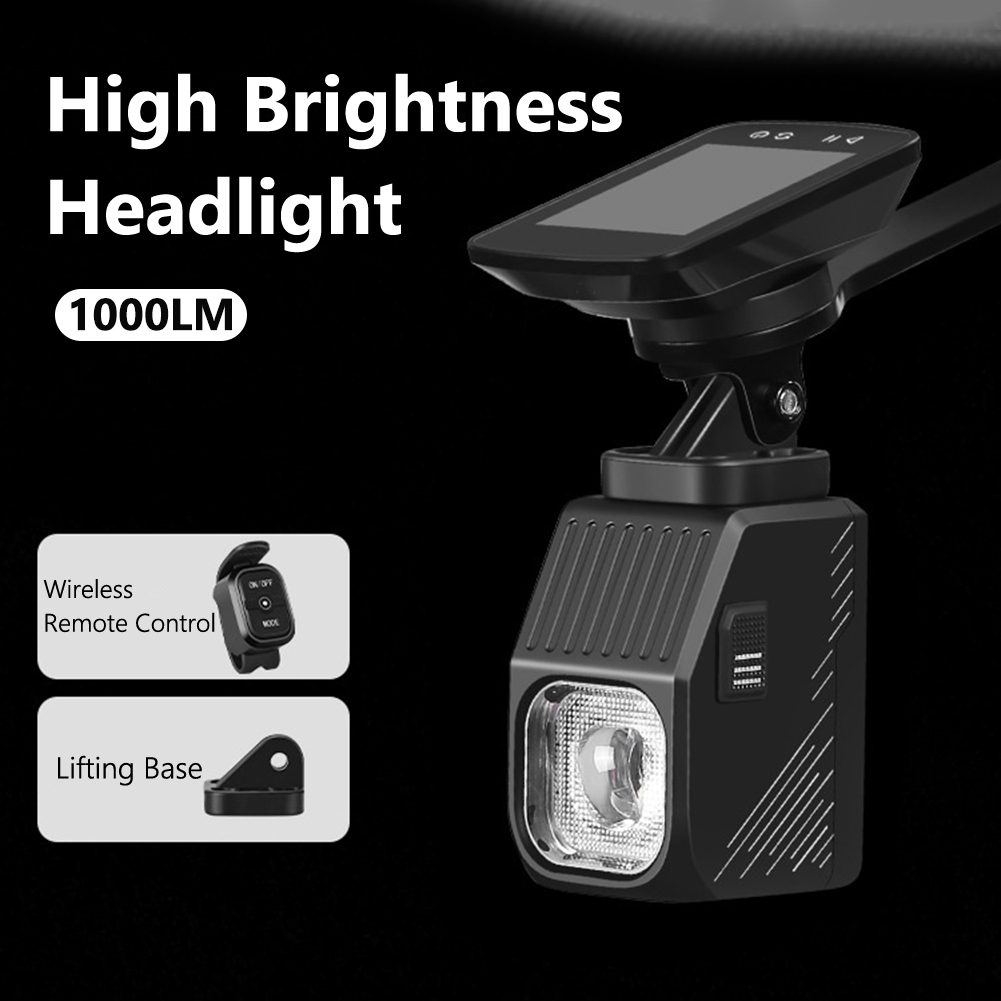 1000 لومينز مصباح أمامي للدراج - مراجعة Rechargeable Bicycle Headlight 1000 Lumen وسعره