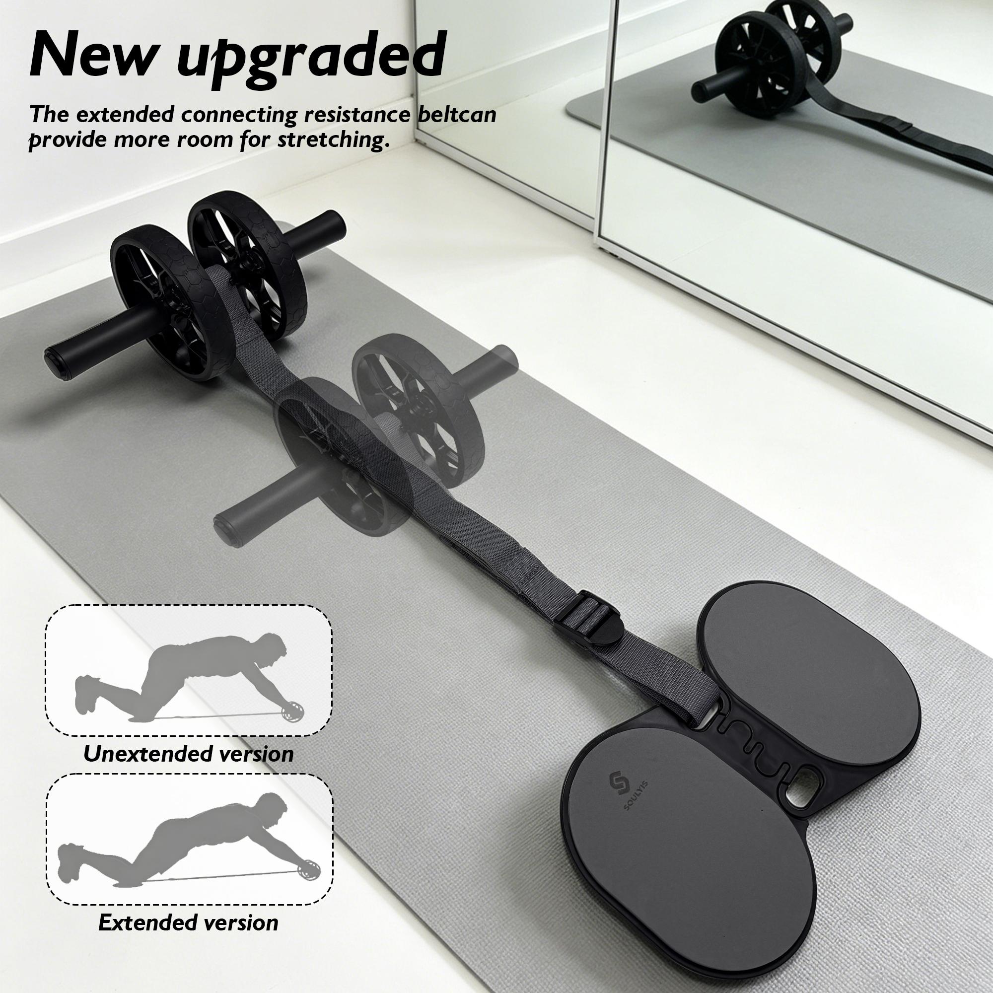 جهاز تمارين البطن بعجلتين مع د - مراجعة Ab Roller Wheel With Elbow Support وسعره