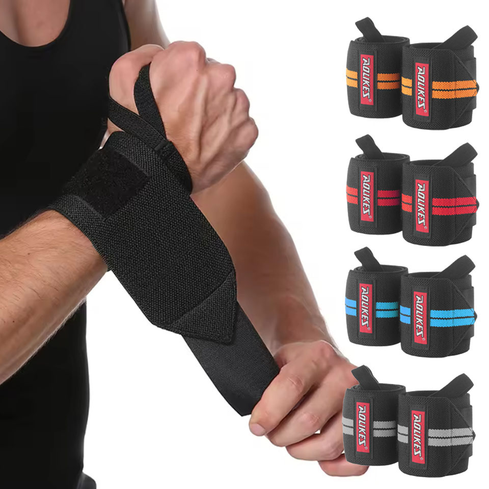 أربطة معصم AOLIKES للياقة البد - مراجعة Wrist Wraps Weightlifting Support وسعره